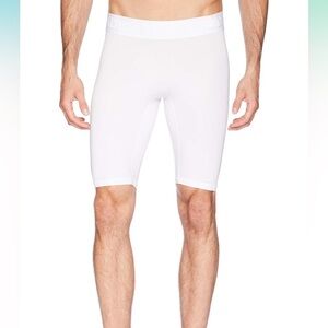 adidas Men's Alphaskin Sport Short Tights, White, 3XL NWT
